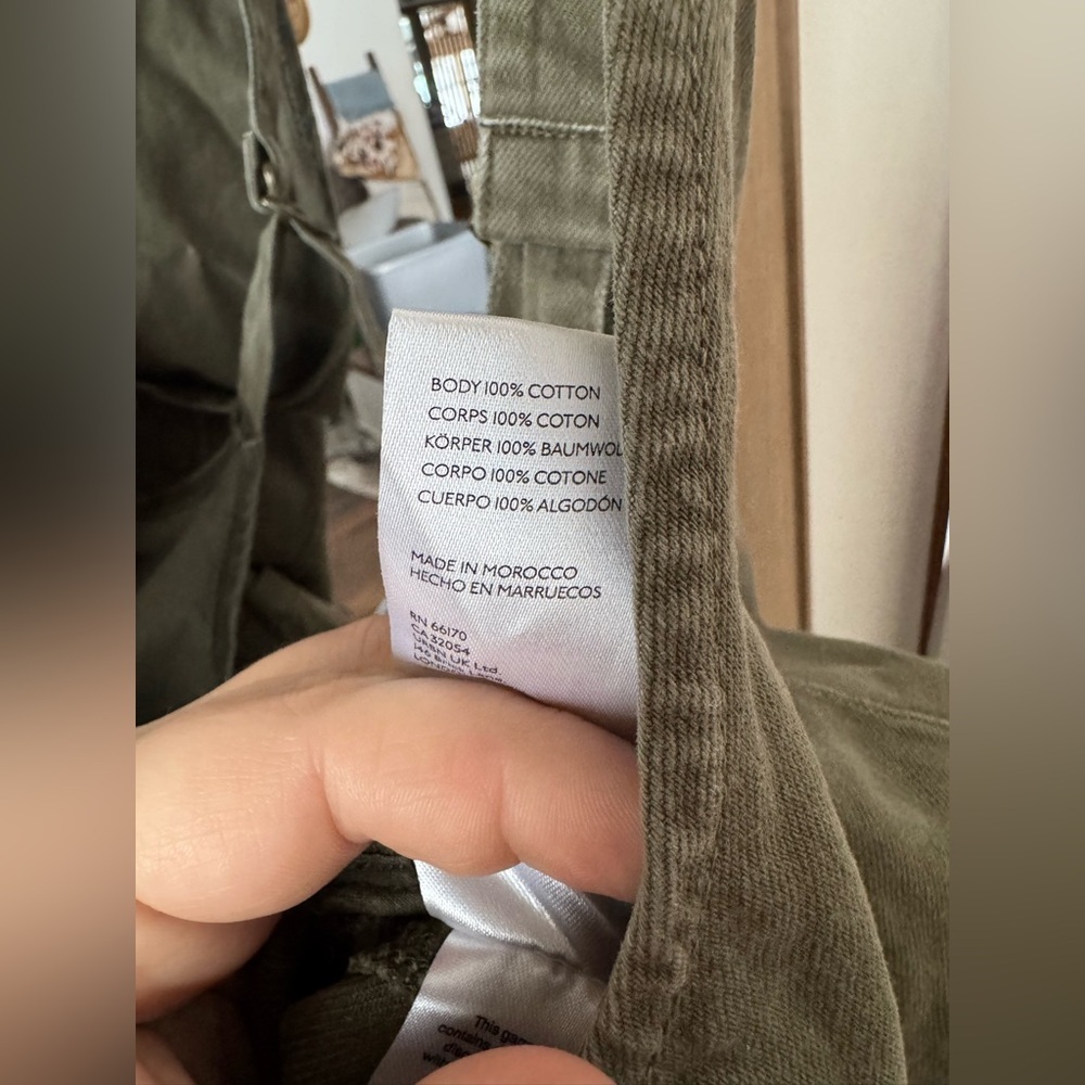 We The Free Olive Canvas Short Overalls - Picture 4 of 4